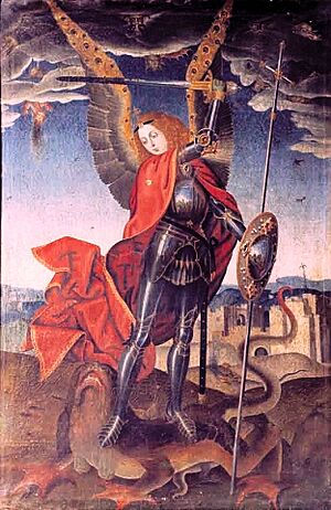 Archivo:San Miguel Arcángel, de Juan Pérez Casado (Museo de Salamanca)
