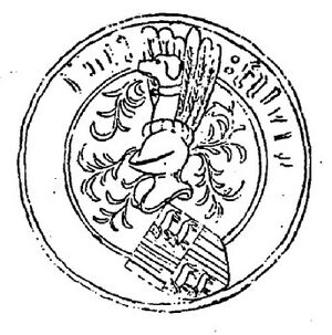 Archivo:Seal of Gaston IV, Count of Foix