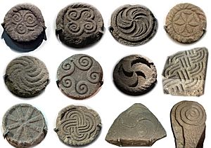Archivo:Selection of carvings from the Castro de Santa Trega