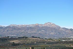 Archivo:Serra del Benicadell des de Benialfaquí