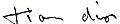 Signature de Christian Dior - Archives nationales (France)