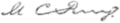 Signature of Matthew Calbraith Perry
