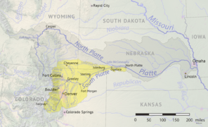 South Platte basin map