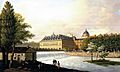 Vista del Rl.Sitio de Aranjuez, de la Cascada grande y Palacio; tomada de la parte d Lebante 1830 Fernando Brambila