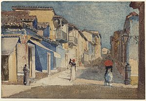 Archivo:Winslow Homer - Street Scene, Santiago de Cuba