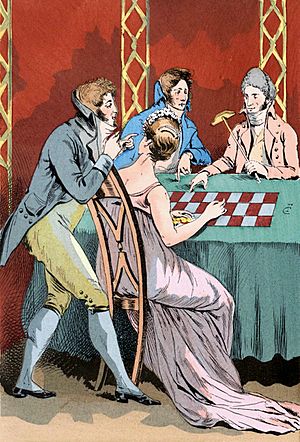 Archivo:A Gambling Hell in the Palais-Royal, Year VIII - 1800