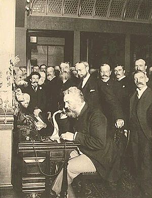 Archivo:Alexander Graham Telephone in Newyork