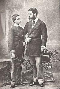 Archivo:Alfonso XII con el duque de Sesto