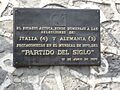 Commemorative plaque Aztec Stadium