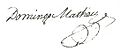 Firma de Matheu