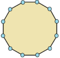 Full symmetry dodecagon