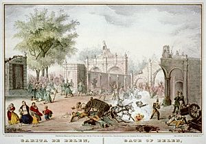 Archivo:Gate of Belen Mexico the 13th September 1847 Garita de Belen Mexico el dia 13 de Septembre de 1847