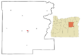 Grant County Oregon Incorporated and Unincorporated areas John Day Highlighted