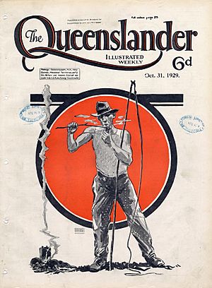 Archivo:Illustrated front cover from The Queenslander, October 31, 1929 (6229330366)