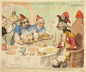 Archivo:James Gillray 1793 Dumourier Dining in State at St James P.933.53.11