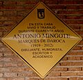 Madrid - Memorial de Antonio Mingote (Calle de Sarmaria 10)