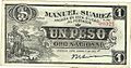 Manuel Suarez $1 peso
