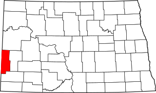 Map of North Dakota highlighting Golden Valley County.svg