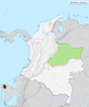 Mapa de Colombia (región de la Orinoquía)