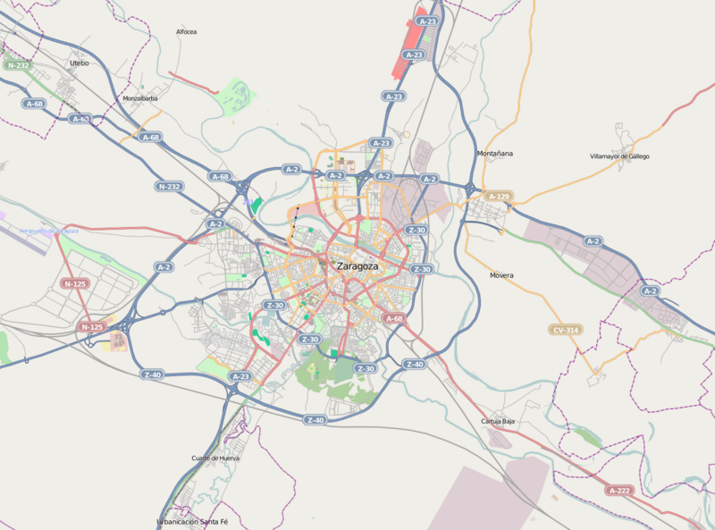 Mapa de Zaragoza