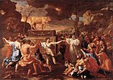 Nicolas Poussin - The Adoration of the Golden Calf - WGA18293