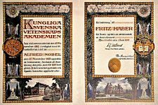Archivo:Nobel Prize Diploma Fritz Haber 1918