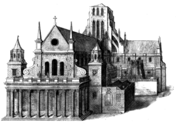 Old St. Paul's Cathedral from the west - Project Gutenberg eText 16531