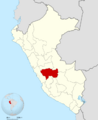 Peru - Junín Department (locator map)