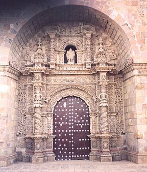 Archivo:Puerta de la Iglesia San Lorenzo Potosí Bolivia