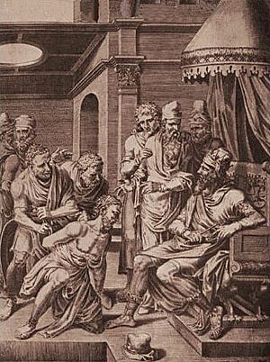 Archivo:Syagrius brought before Clovis
