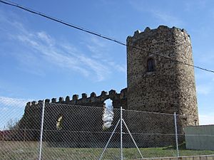 Archivo:Torre del castillo de Palacios de la Valduerna