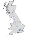 UK motorway map - M25