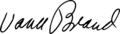 Vance Brand signature