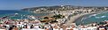 Vista panorámica de Peñíscola desde el castillo