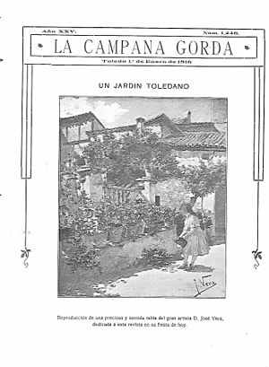 Archivo:1916-01-01, La Campana Gorda, Un jardín toledano, José Vera