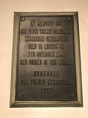 Archivo:A memorial to Pedro Vicente Maldonado in St James's Church, Piccadilly