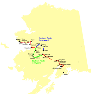 Archivo:Alaska iditarod route