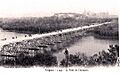 Avignon Pont de bois sur le Rhône
