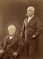 Benjamín Vicuña Mackenna y su padre, Pedro Felix Vicuña Aguirre