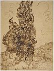 Brooklyn Museum - Cypresses (Les Cyprès) - Vincent van Gogh