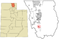 Cache County Utah incorporated and unincorporated areas Paradise highlighted