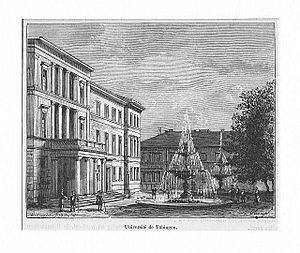 Archivo:Clerget - Neue Aula in Tübingen Holzstich ca.1885