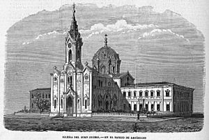 Archivo:Iglesia del Buen Suceso en el barrio de Argüelles, en El Museo Universal