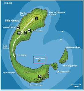 Illes Columbretes Illa Gran Trenca Timons.PNG