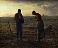 JEAN-FRANÇOIS MILLET - El Ángelus (Museo de Orsay, 1857-1859. Óleo sobre lienzo, 55.5 x 66 cm)