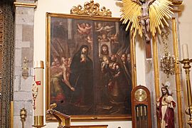 Obra firmada por Cristóbal de Villalpando, ubicada en el Templo del Carmen de Guadalajara
