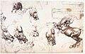 Leonardo da vinci, Study of horses for the Battle of Anghiari
