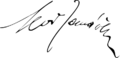Leos Janacek signature