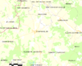 Map commune FR insee code 89073