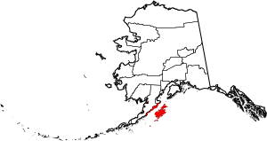 Archivo:Map of Alaska highlighting Kodiak Island Borough